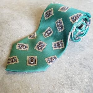 Fun Green and Gold Stone and Brooks Tie